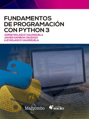 cover image of Fundamentos de programación con Python 3